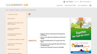 
                            10. GovHK: Looking for a Job