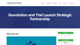 
                            12. Govolution and Ytel Launch Strategic Partnership - Govolution