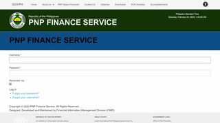 
                            3. govph - PNP Finance Service