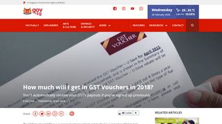 
                            5. gov.sg | How much will I get in GST Vouchers in 2018?
