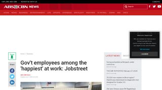 
                            11. Gov't employees among the 'happiest' at work: Jobstreet | ABS-CBN ...