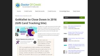 
                            4. GoWallet to Close Down in 2016 (Gift Card Tracking Site) - Doctor Of ...