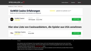 
                            11. ▷ GoWild Casino Erfahrungen | 750€ + 100 FS | Februar 2019