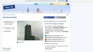 
                            12. GoYellow GmbH, Landsberger Str., Munich City Tower Pasing ...