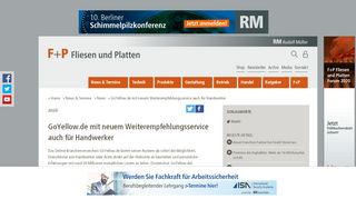 
                            9. GoYellow.de mit neuem Weiterempfehlungsservice auch für ...