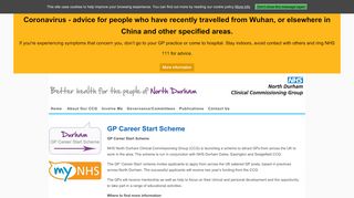 
                            11. GP Career Start Scheme - North Durham Clinical Commissioning Group