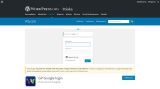 
                            9. GP Google login | WordPress.org