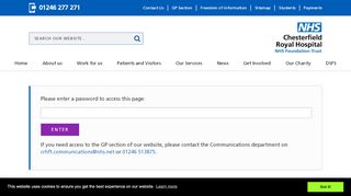 
                            8. GP login - Chesterfield Royal Hospital