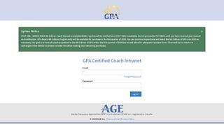 
                            5. GPA Certified Coach Log In