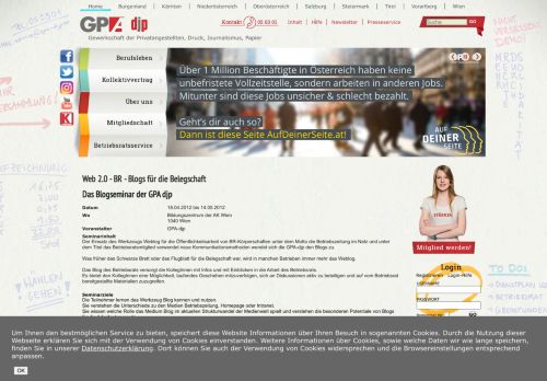 
                            9. GPA-djp - Web 2.0 - BR - Blogs für die Belegschaft