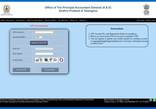 
                            9. GPF Current Status - Office of The Principal Accountant General (A & E ...