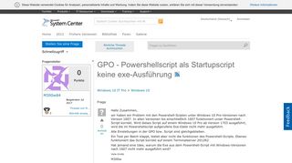 
                            6. GPO - Powershellscript als Startupscript keine exe-Ausführung ...