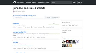 
                            13. gPodder and related projects · GitHub