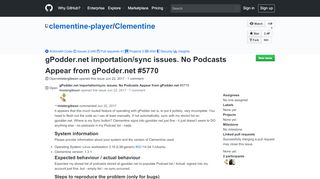 
                            11. gPodder.net importation/sync issues. No Podcasts Appear from ...