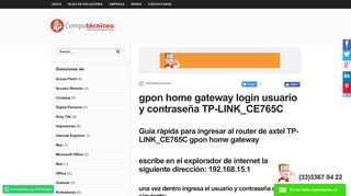 
                            1. gpon home gateway login usuario y contraseña TP-LINK_CE765C ...
