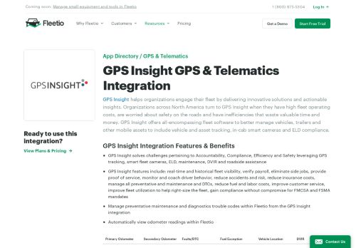 
                            12. GPS Insight Integration - GPS Tracking - Fleetio