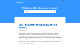 
                            4. GPS Problembehebung bei Android Phones – Runtastic Help