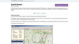 
                            7. GPS Track Viewer - CodePlex Archive