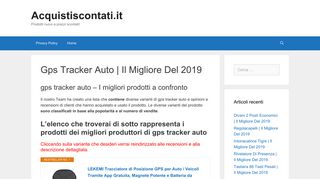 
                            12. Gps Tracker Auto | Il Migliore Del 2019 - Acquistiscontati.it