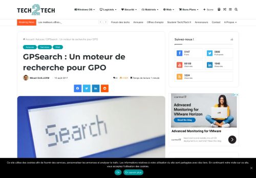 
                            5. GPSearch : Un moteur de recherche pour GPO – Tech2Tech | News ...