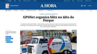 
                            13. GPSNet organiza blitz no Alto do Parque - Jornal A Hora