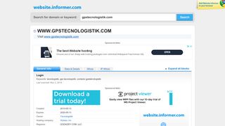 
                            13. gpstecnologistik.com at Website Informer. Login. Visit ...