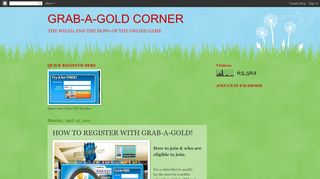 
                            4. GRAB-A-GOLD CORNER: HOW TO REGISTER WITH GRAB-A-GOLD!