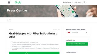
                            10. Grab Merges with Uber in Southeast Asia | Grab SG