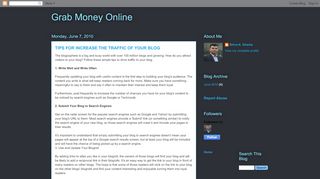 
                            5. Grab Money Online