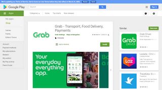
                            13. Grab - Transport, Food Delivery, Payments - Apps on Google Play