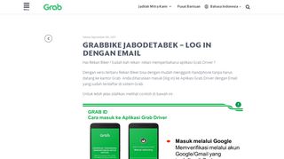 
                            1. GRABBIKE JABODETABEK – LOG IN DENGAN EMAIL | Grab ID