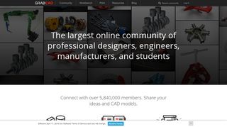 
                            3. GrabCAD: Design Community, CAD Library, 3D Printing Software