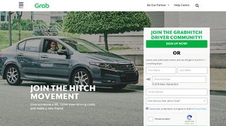 
                            12. GrabHitch Driver Signup – Social Carpool Service | Grab SG