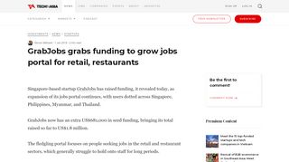 
                            10. GrabJobs targets job seekers in retail, restaurants - Tech in Asia