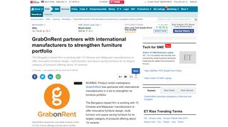 
                            9. GrabOnRent partners with international manufacturers to strengthen ...