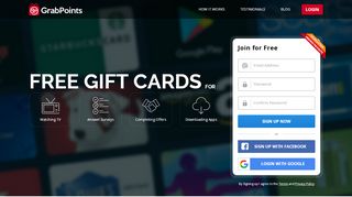 
                            3. GrabPoints - Earn Free Gift Cards