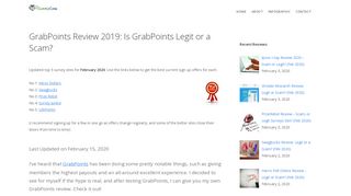 
                            4. GrabPoints Review 2018: Is GrabPoints Legit or a Scam? - Paid Survey