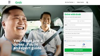 
                            6. GrabTaxi Driver Signup – Taxi Driver Registration | Grab SG