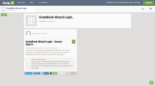 
                            7. GradeBook Wizard Login. | Scoop.it