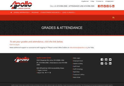 
                            7. Grades & Attendance - Apollo Career Center