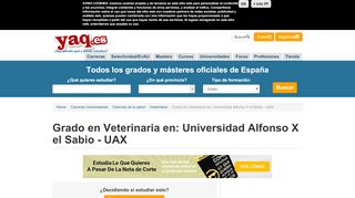 
                            13. Grado en Veterinaria : UAX Universidad Alfonso X el Sabio | Y Ahora ...