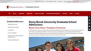 
                            1. Graduate Admissions - Graduate School - Stony Brook University