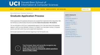 
                            8. graduate application process @ the bren school of information and ...