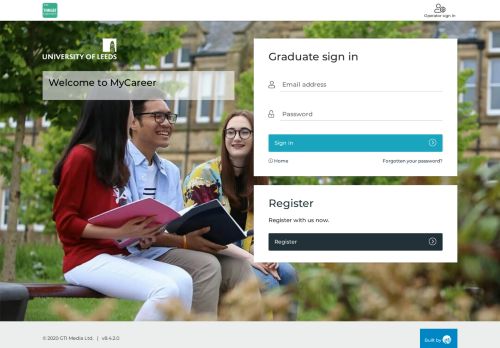 
                            8. Graduate login and registration - Login - University of Leeds