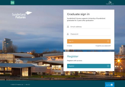 
                            3. Graduate login and registration - Login - University of Sunderland