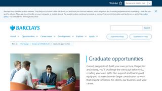 
                            1. Graduate opportunities | Barclays Early Careers and Graduates