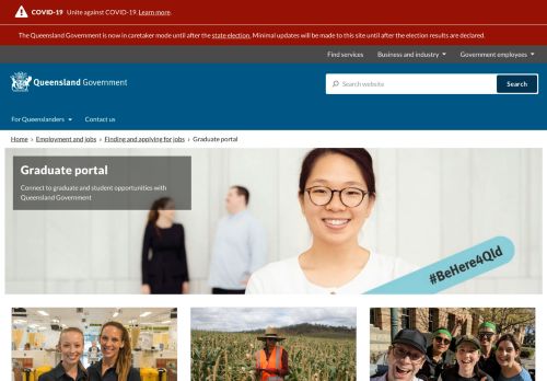 
                            7. Graduate Portal | Employment and jobs | Queensland Government
