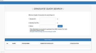 
                            3. graduate quick search - UiTM