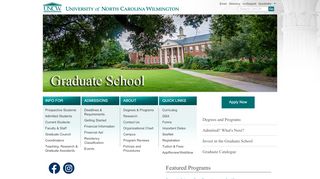 
                            9. Graduate School: University of North Carolina Wilmington