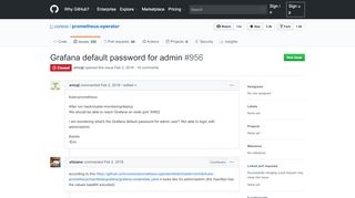 
                            9. Grafana default password for admin · Issue #956 · coreos ... - GitHub